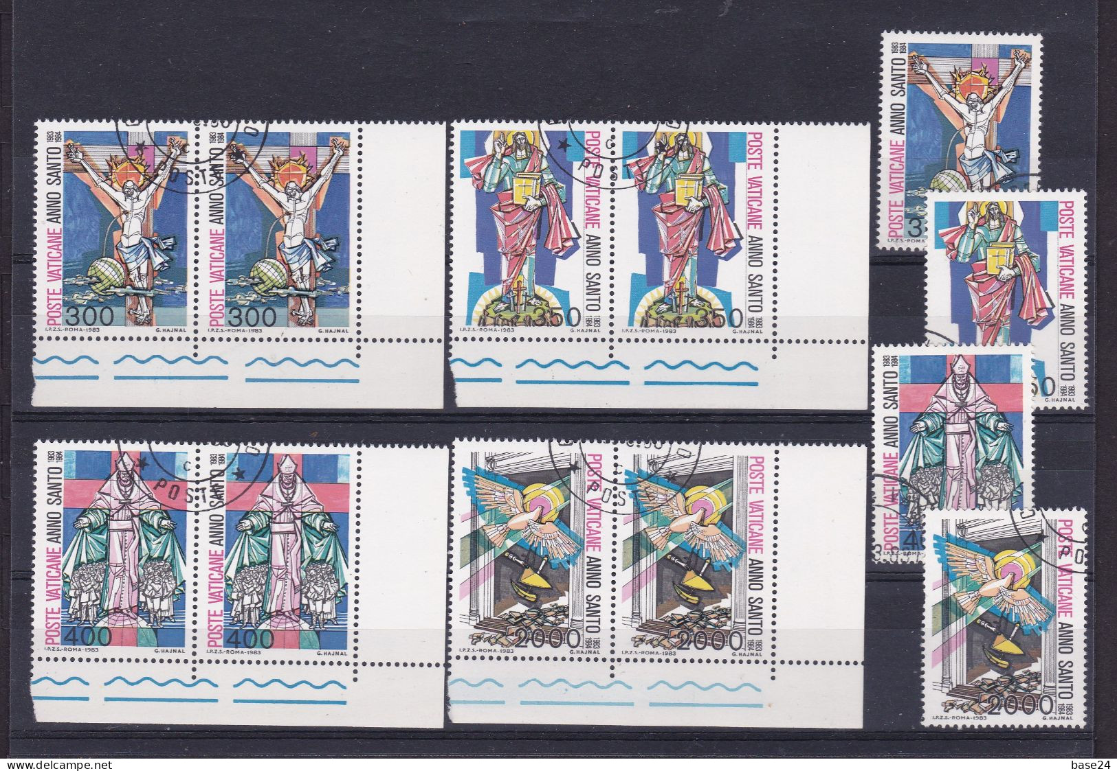 1983 Vaticano Vatican ANNO SANTO  HOLY YEAR 3 Serie Di 4 Valori (coppia + 1) Usate Con Gomma, Used With Gum - Used Stamps