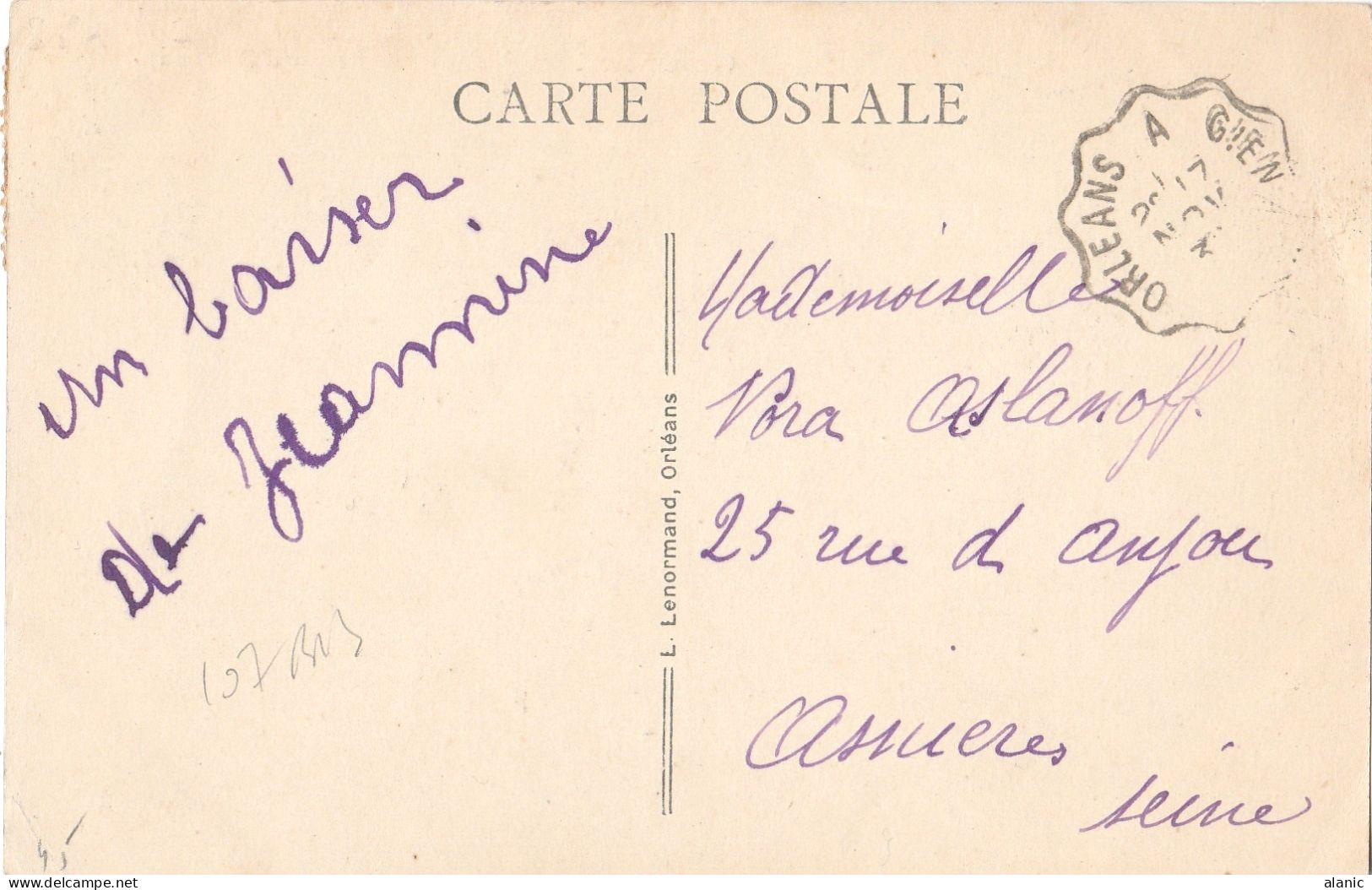 CPA-45-LOIRET-OUZOUER SUR LOIRE  ROUTE D ORLEANS-Animée-Circulée-1930- - Ouzouer Sur Loire