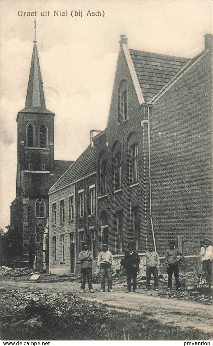 GROET UIT NIEL (bij Asch) - Superbe Carte Circulé En 1913 - As