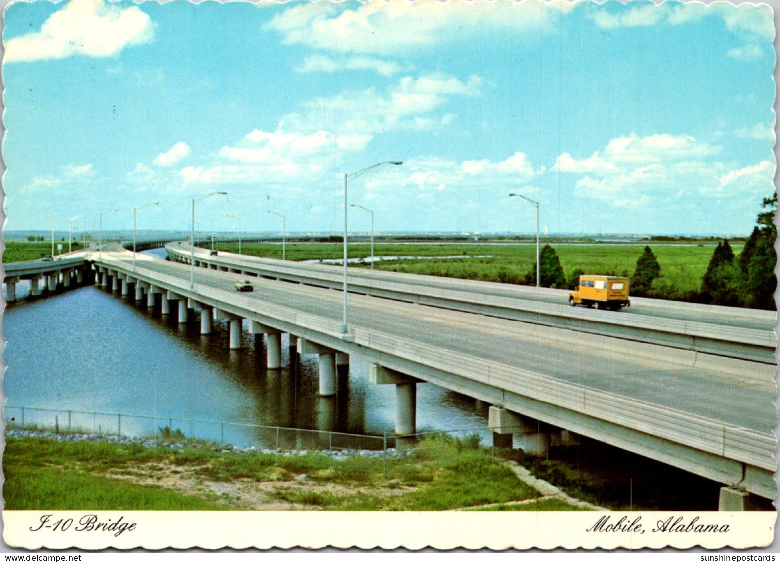 Alabama Mobile I-10 Bridge Across Mobile Bay - Mobile