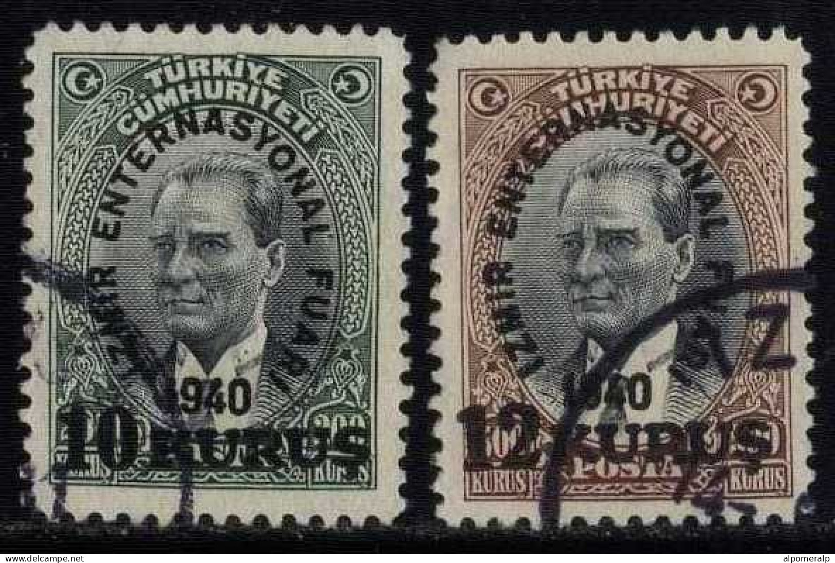 Türkiye 1940 Mi 1084 &1085 Izmir International Fair - Used Stamps