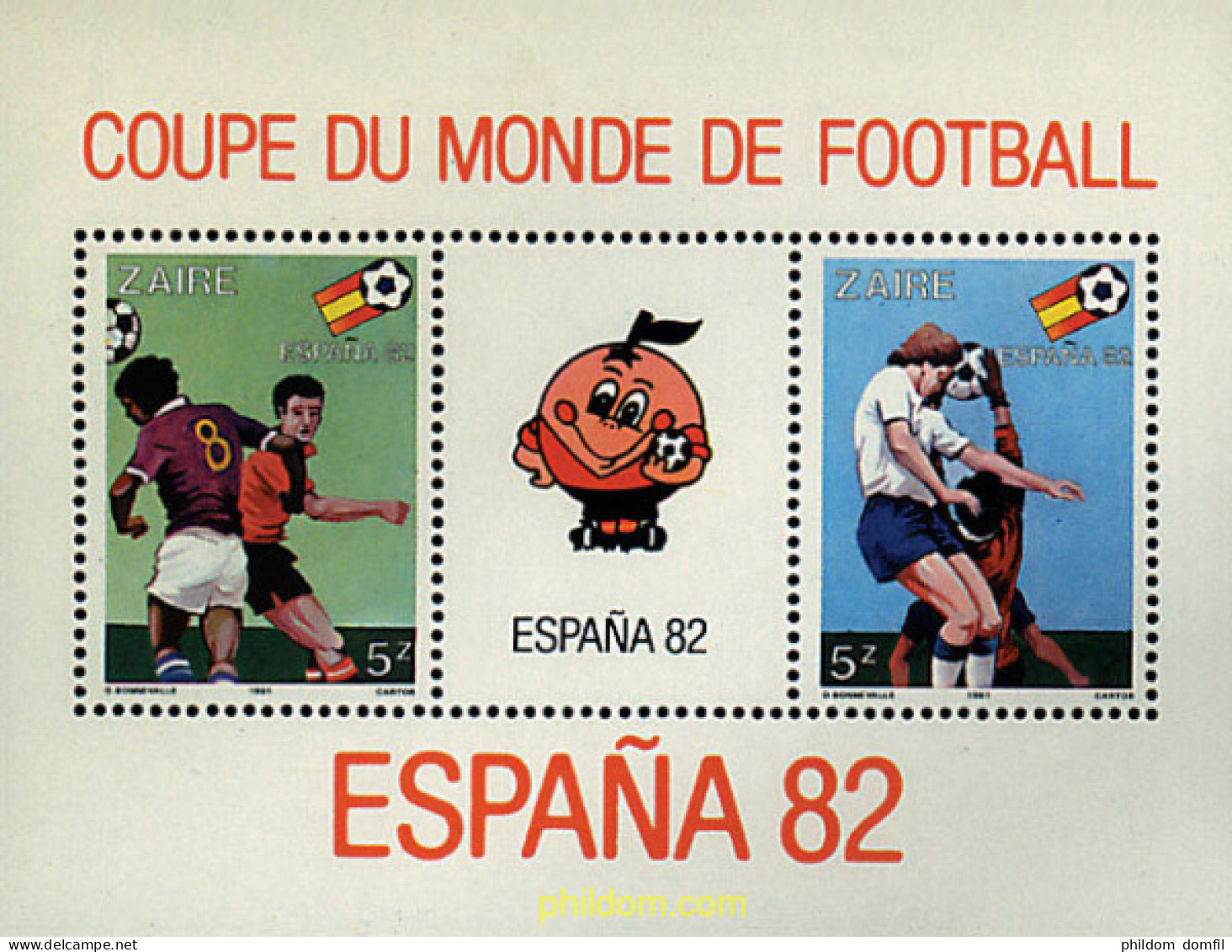 34303 MNH ZAIRE 1981 COPA DEL MUNDO DE FUTBOL. ESPAÑA-82 - 1980-1989