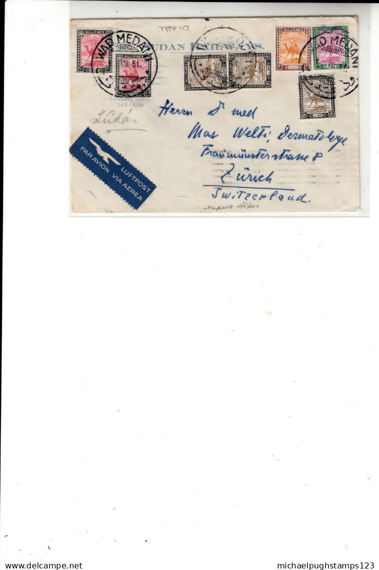 Sudan / Airmail / Switzerland / Camels - Sudan (1954-...)