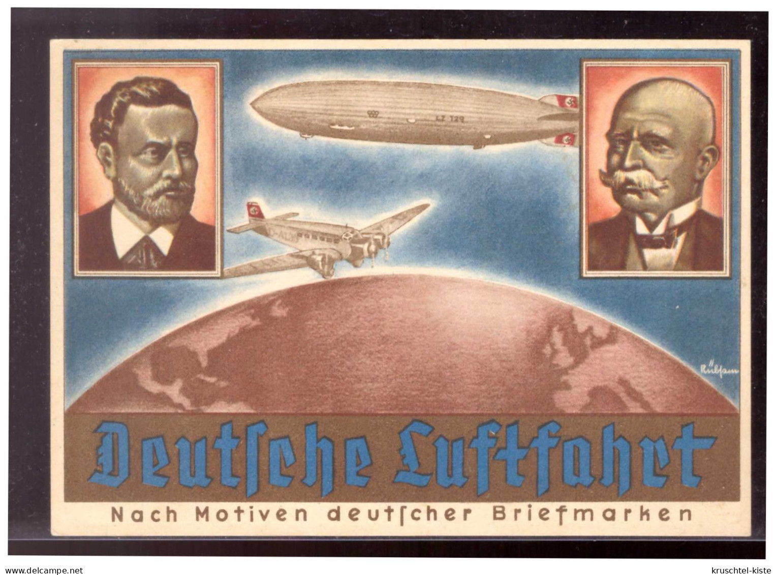 Dt-Reich (020885) Propagandakarte Deutsche Luftfahrt, Olympia Ausstellung Dresden 1936, Blanco Mit SST Dresden 2.8.1936 - Ete 1936: Berlin