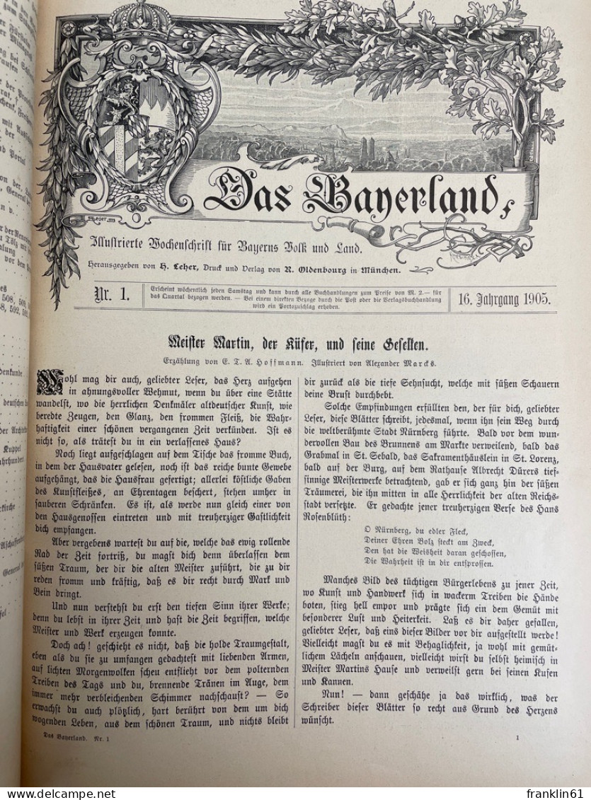 Das Bayerland. Illustrierte Wochenschrift für Bayerns Volk und Land, 16.Jahrgang.