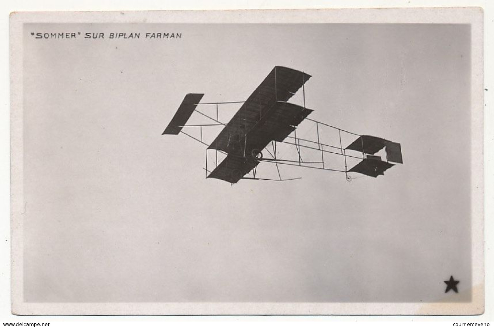 CPA - FRANCE - AVIATION - "Sommer" Sur Biplan Farman - ....-1914: Precursori