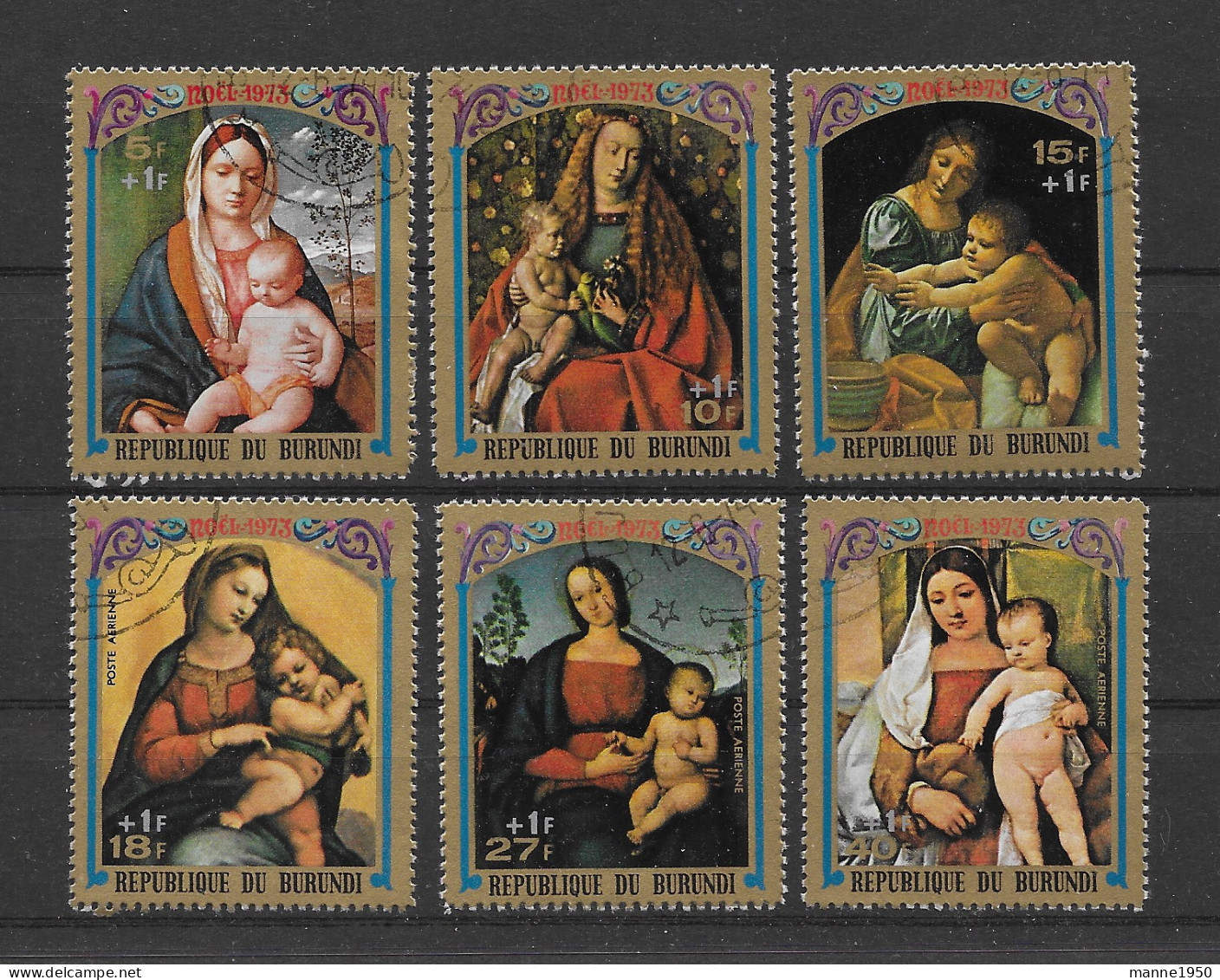Burundi 1973 Weihnachten Mi.Nr. 1011/16 Kpl. Satz Gestempelt - Used Stamps