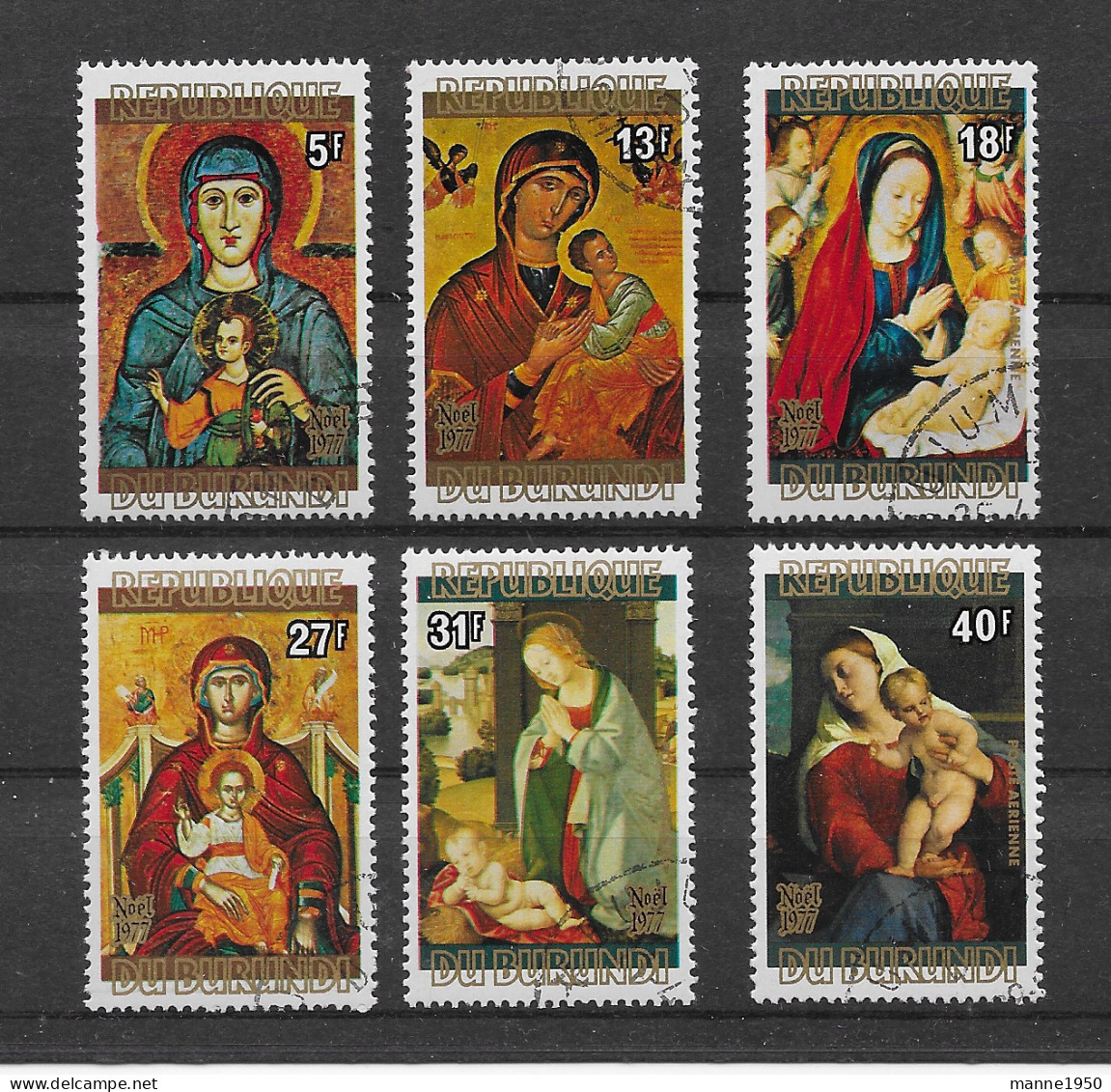 Burundi 1977 Weihnachten Mi.Nr. 1429/34 Kpl. Satz Gestempelt - Used Stamps