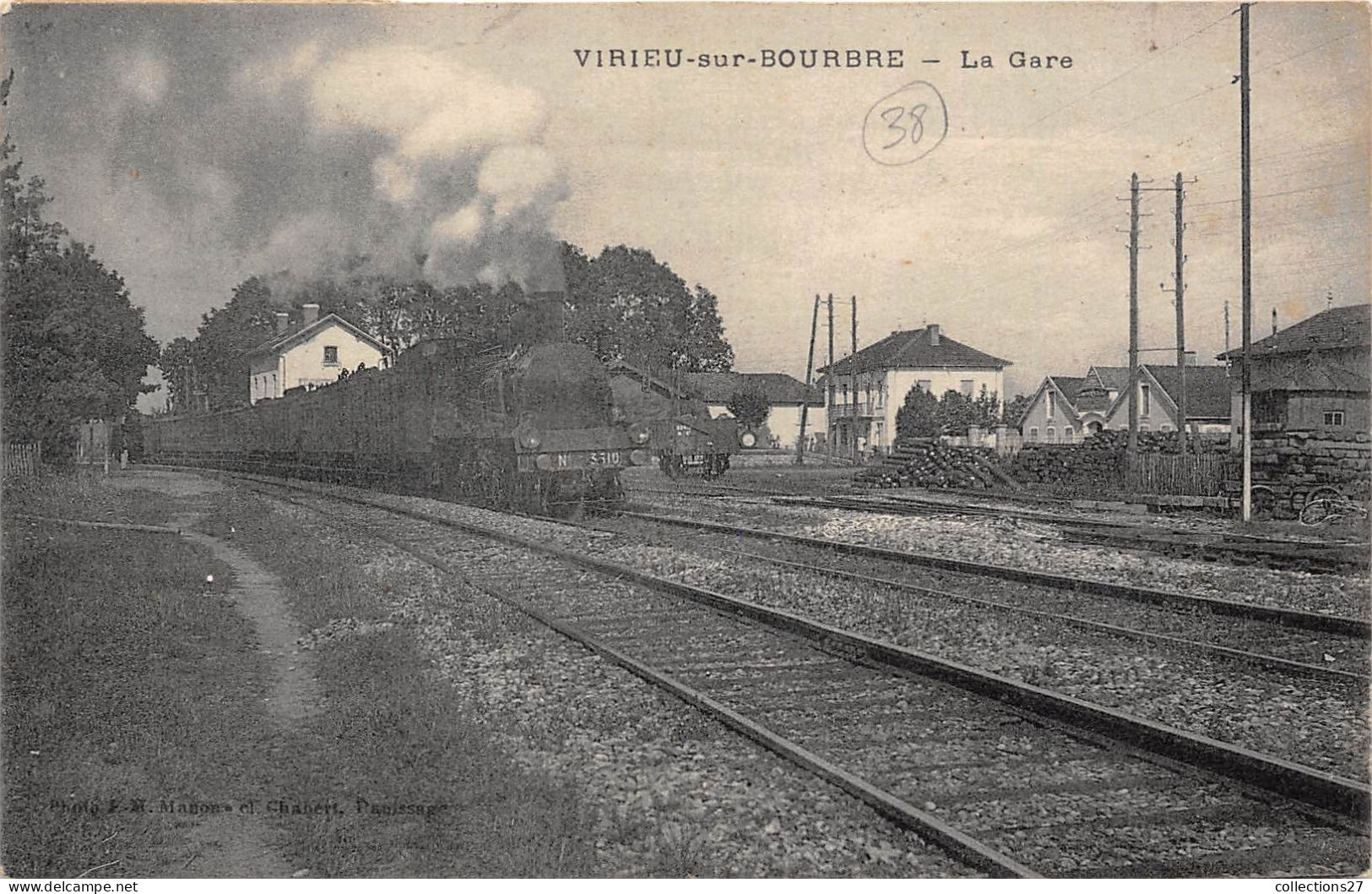 38-VIRIEU-SUR-BOURBRE- LA GARE - Virieu