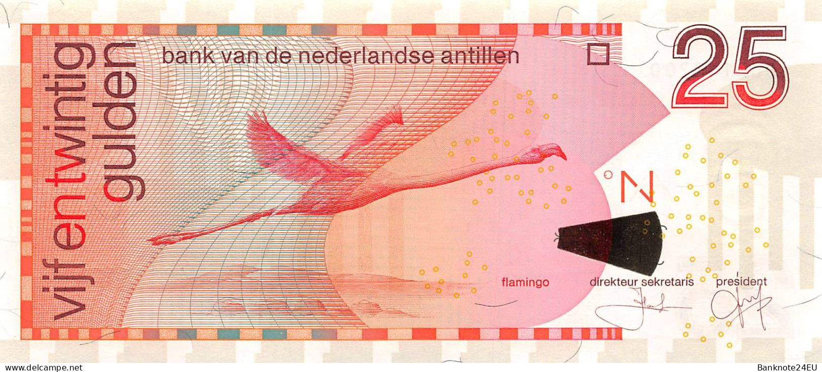 Netherlands Antilles 25 Gulden 2003 Unc Pn 29c - Antillas Neerlandesas (...-1986)