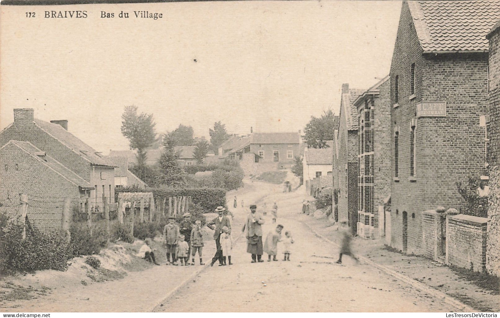 Belgique - Braives - Bas Du Village - Edit. Henri Kaquet - Animé - Enfant  - Carte Postale Ancienne - Borgworm