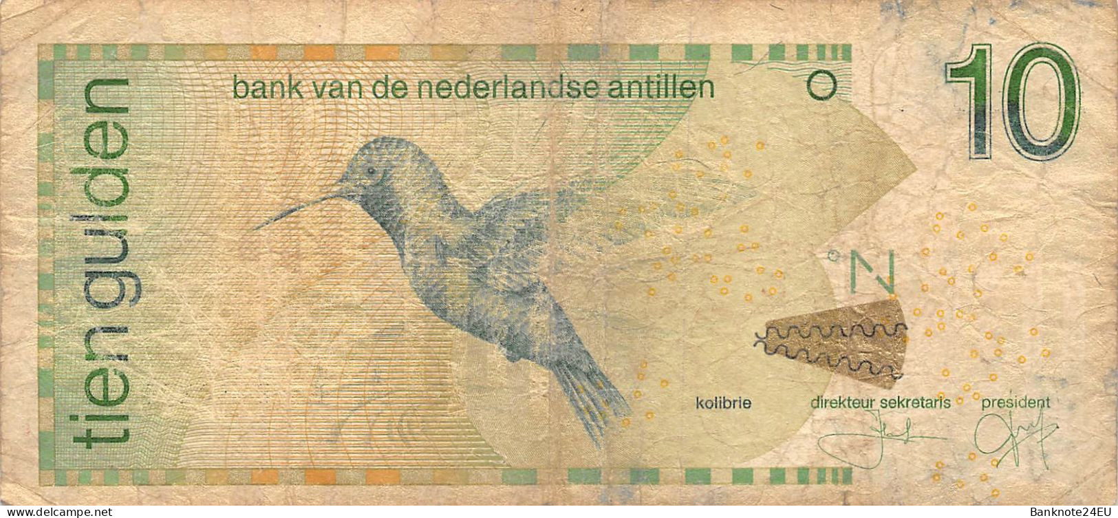 Netherlands Antilles 10 Gulden 2006 Unc Pn 28d - Antilles Néerlandaises (...-1986)