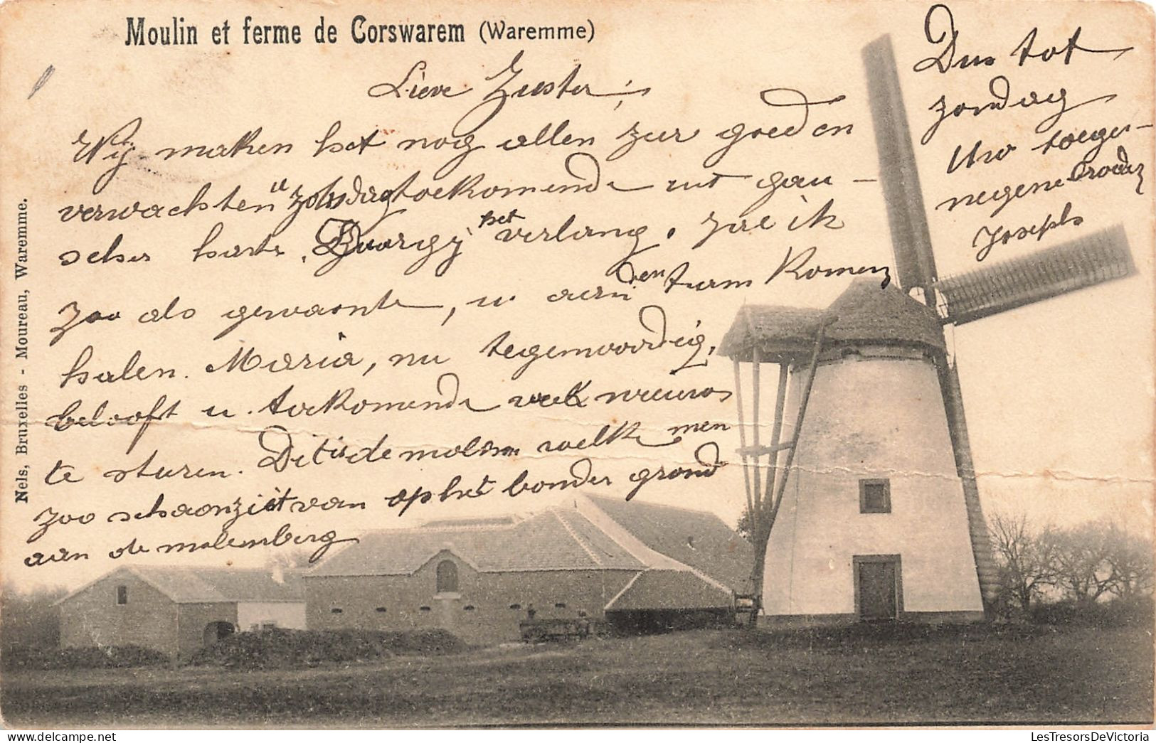 Belgique - Corswarem - Moulin Et Ferme De Corswarem - Waremme - Edit. Nels - Carte Postale Ancienne - Berloz