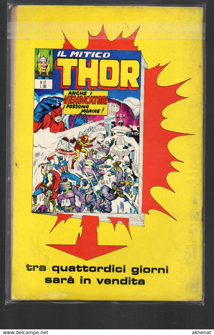 BIG - IL MITICO THOR . Ed. Corno 1972 Il N° 21 Usato . - Super Héros