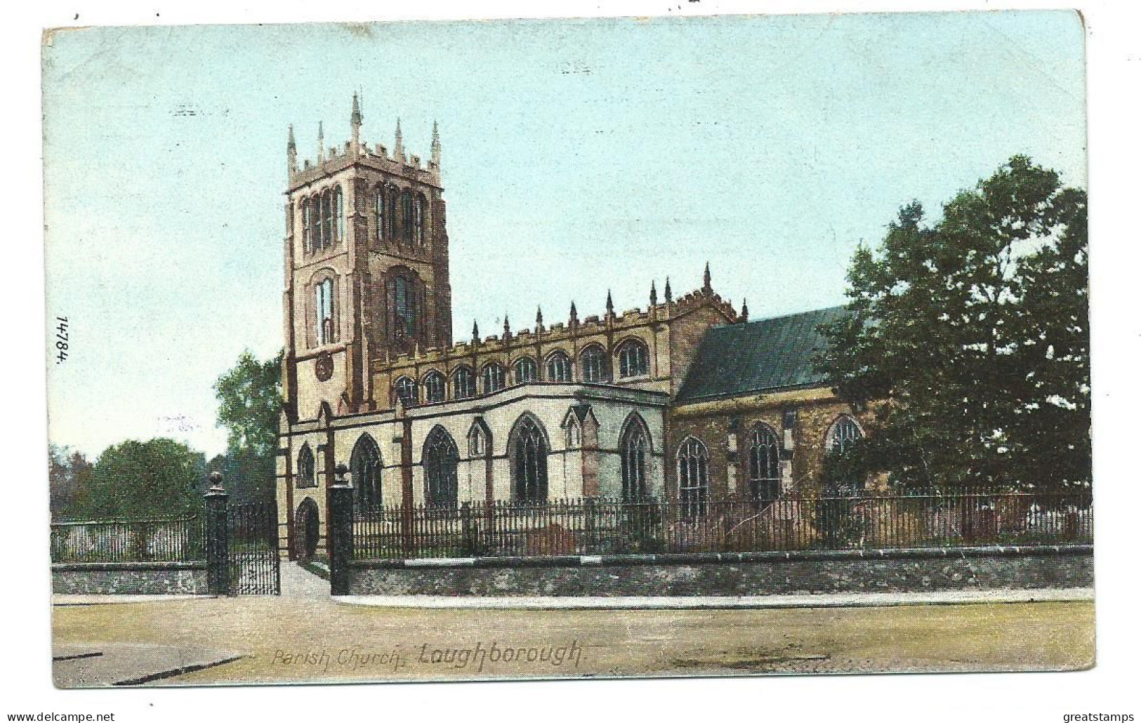 Leicestershire Postcard Loughborough Parish Church Posted 03 - Autres & Non Classés