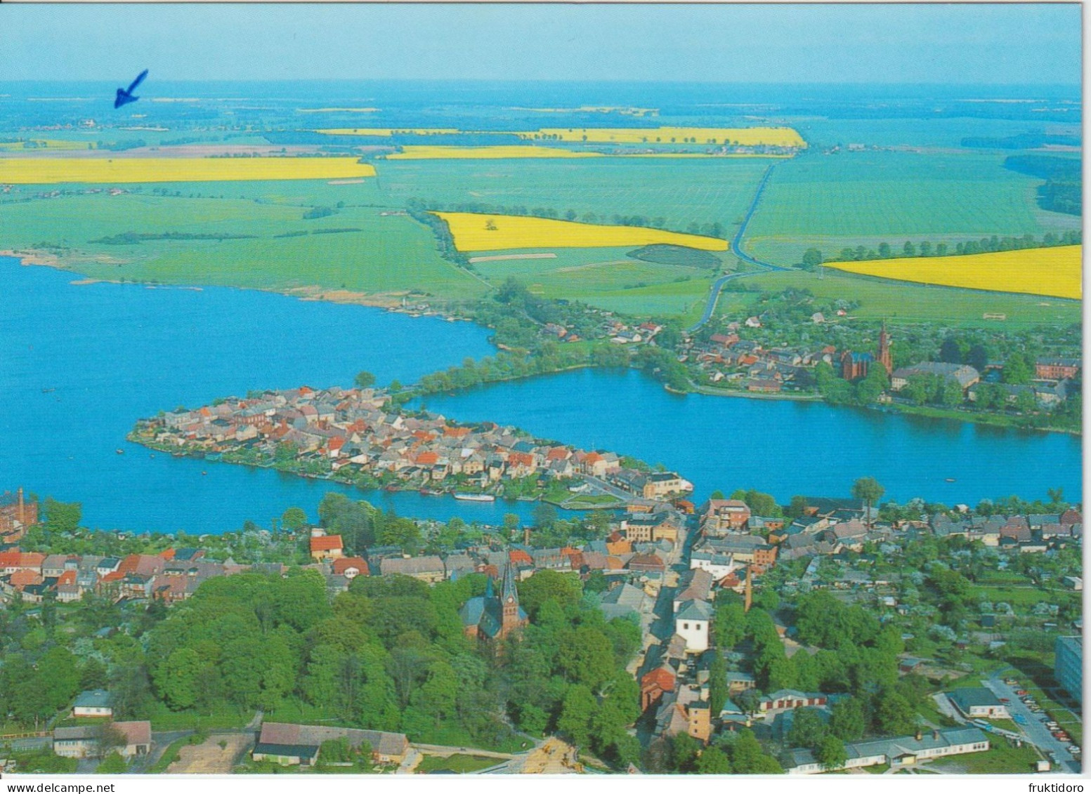 AKDE Germany Postcards Land Flesensee - Göhrenn-Lebbin - Hotels / Malchow - Mecklenburgische Seenplate - Aerial View - Goehren