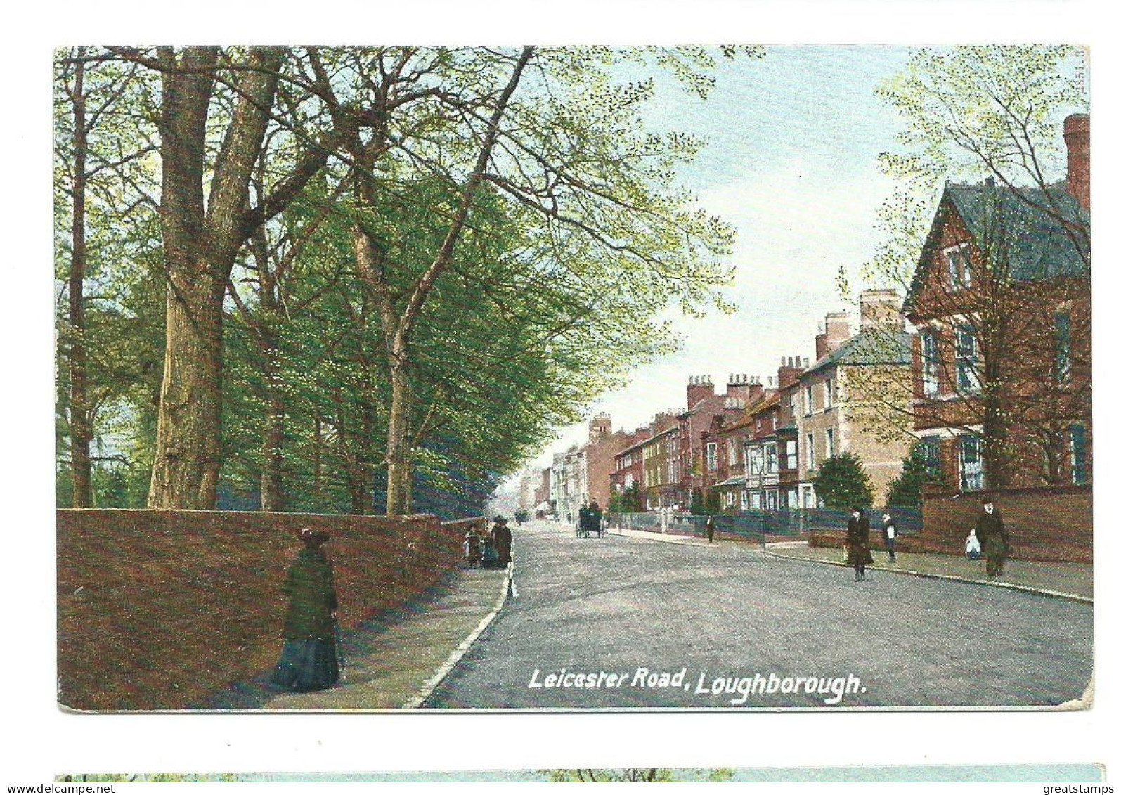 Leicestershire Postcard Loughborough  Leicester Rd  Unused Hartmann - Andere & Zonder Classificatie