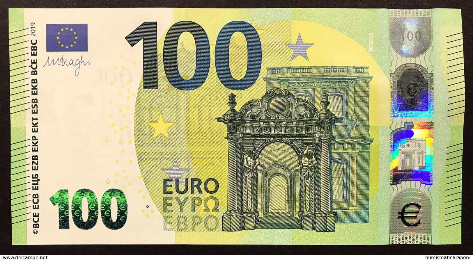 100 € France Francia U004G4 Draghi Q.fds Cod €.038 - 100 Euro