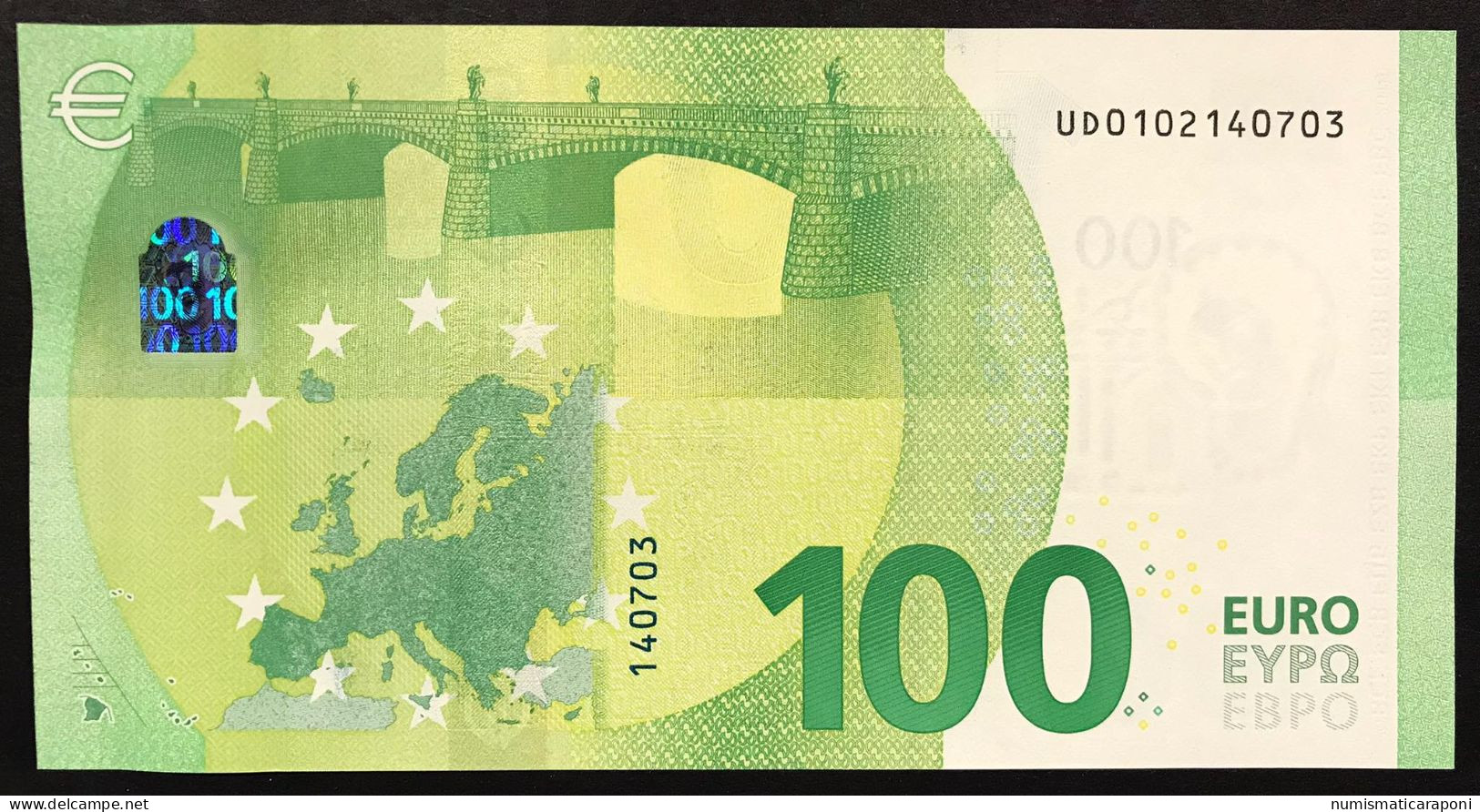 100 € France Francia U004G4 Draghi Q.fds Cod €.038 - 100 Euro