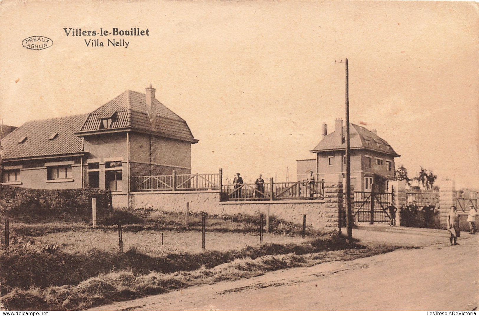 Belgique - Villers Le Bouillet - Villa Nelly - Edit. Henrion Crousse - Préaux - Animé   - Carte Postale Ancienne - Huy