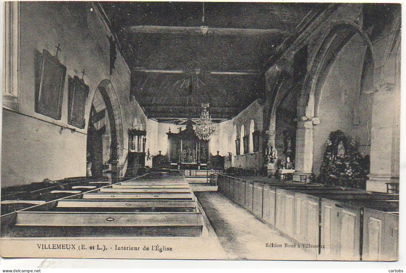 28 VILLEMEUX  Intérieur De L'Eglise - Villemeux-sur-Eure