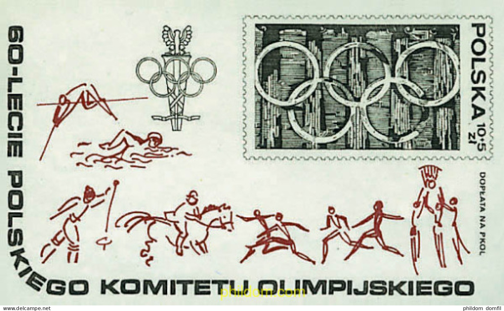 61692 MNH POLONIA 1979 60 ANIVERSARIO DEL COMITE OLIMPICO POLACO - Sin Clasificación