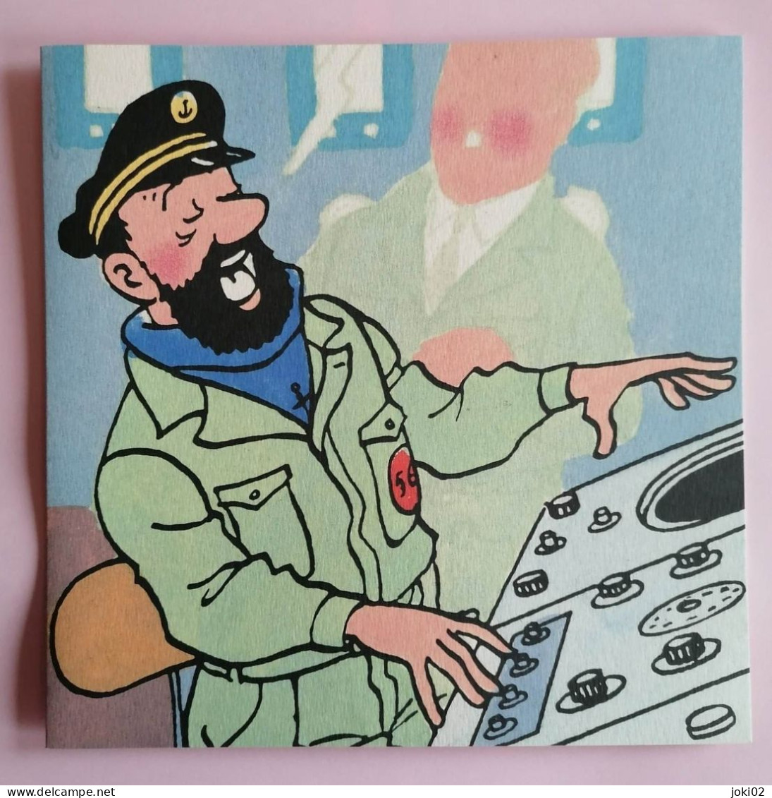 Tintin -splendide Carte De Vœux Signée -fondation Hergé - Dedicados