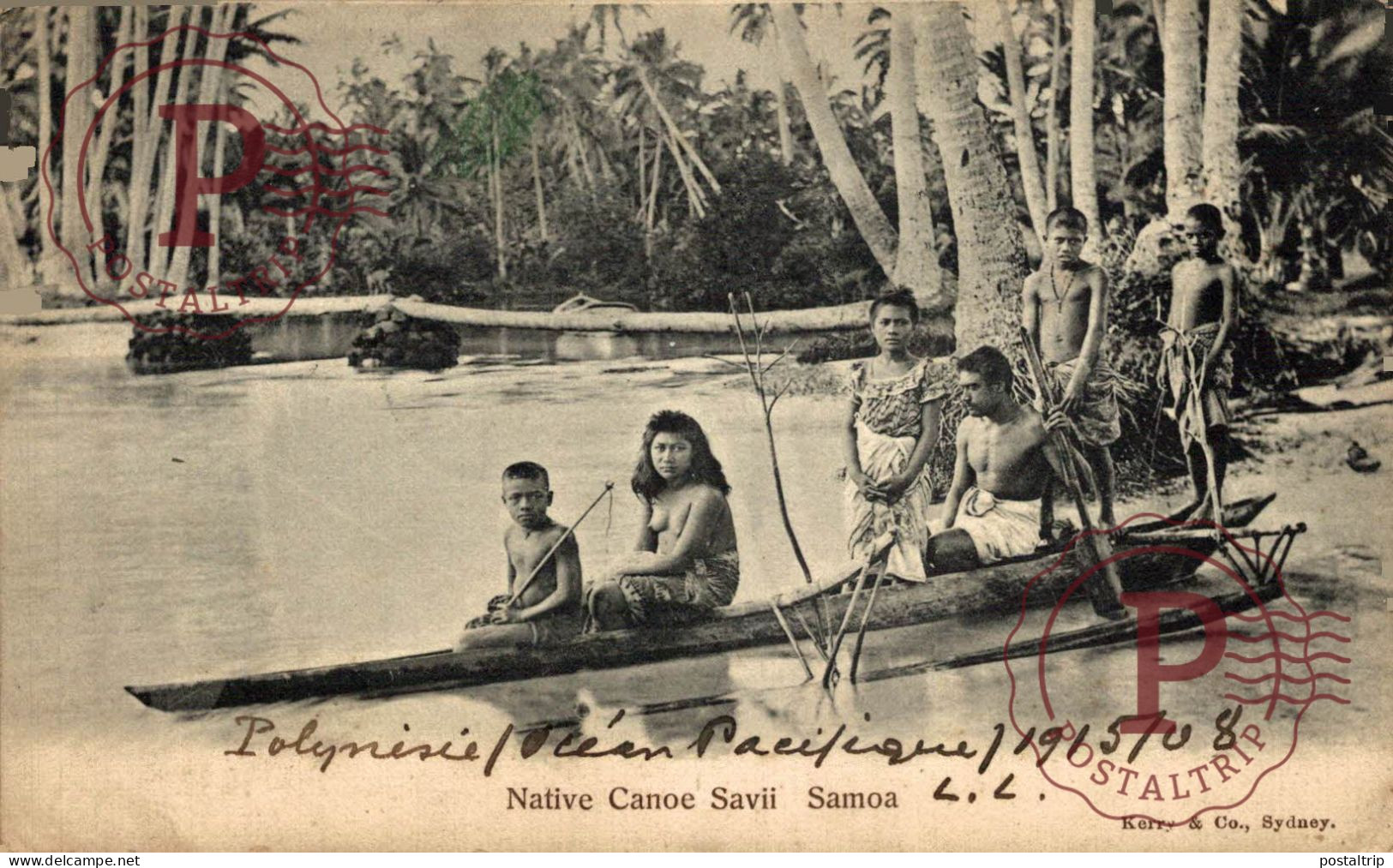 SAMOA. NATIVE CANOE SAVII SAMOA. - Samoa