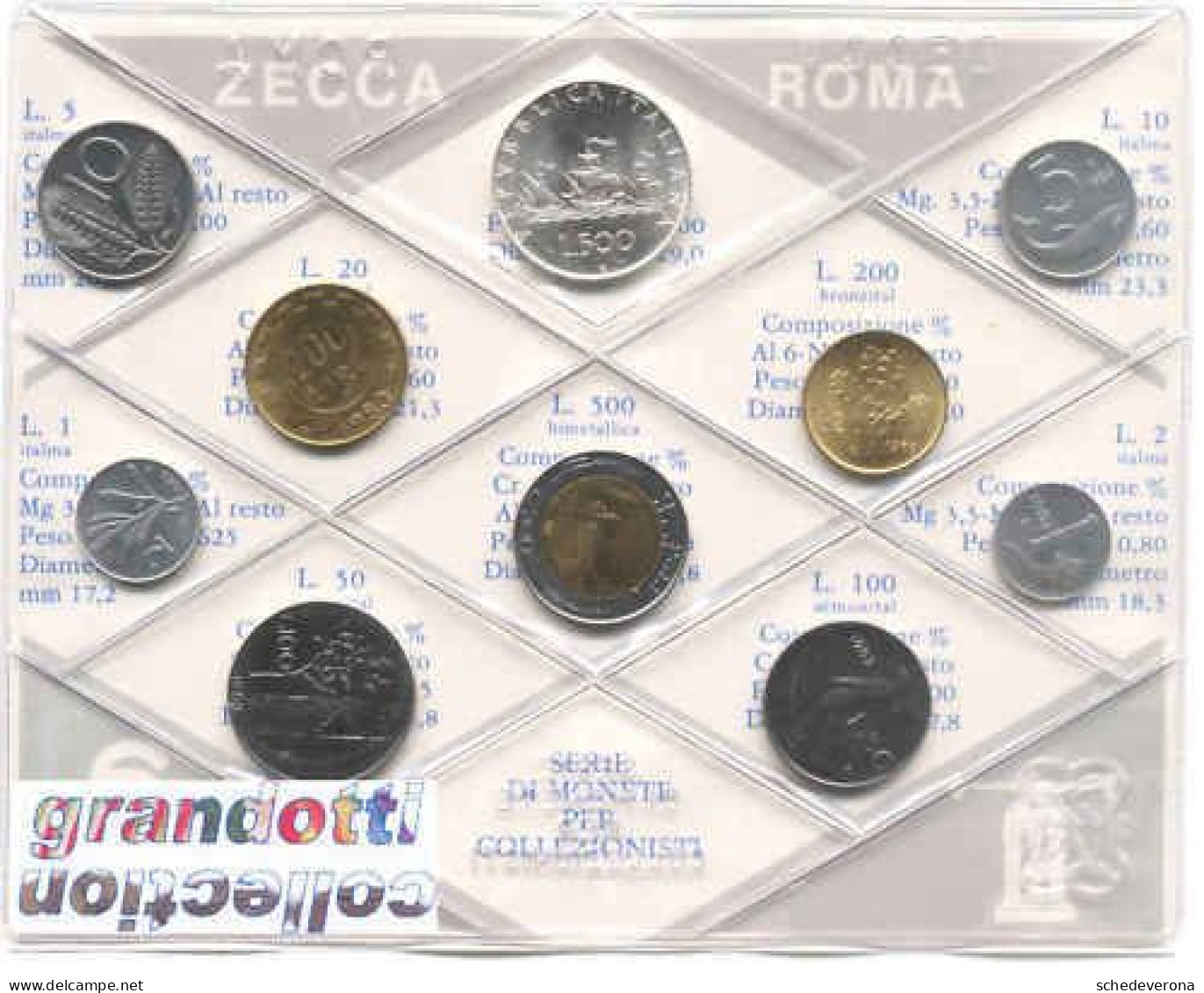 ITALIA REPUBBLICA SERIE COMPLETA LIRE UFFICIALE ZECCA 1983 FDC - Mint Sets & Proof Sets