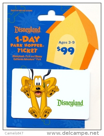 U.S.A. Disneyland California Ticket # 141a - Passaporti  Disney