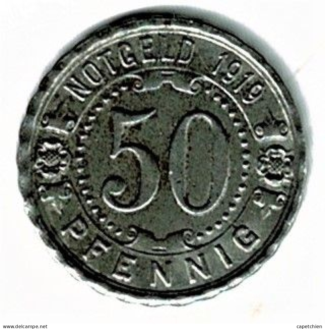 ALLEMAGNE / NOTGELD / STADT WITTEN / 50 PFG../ 1919 / FER / 24.3 Mm / ETAT SUP TTB / 604.6 - Monétaires/De Nécessité