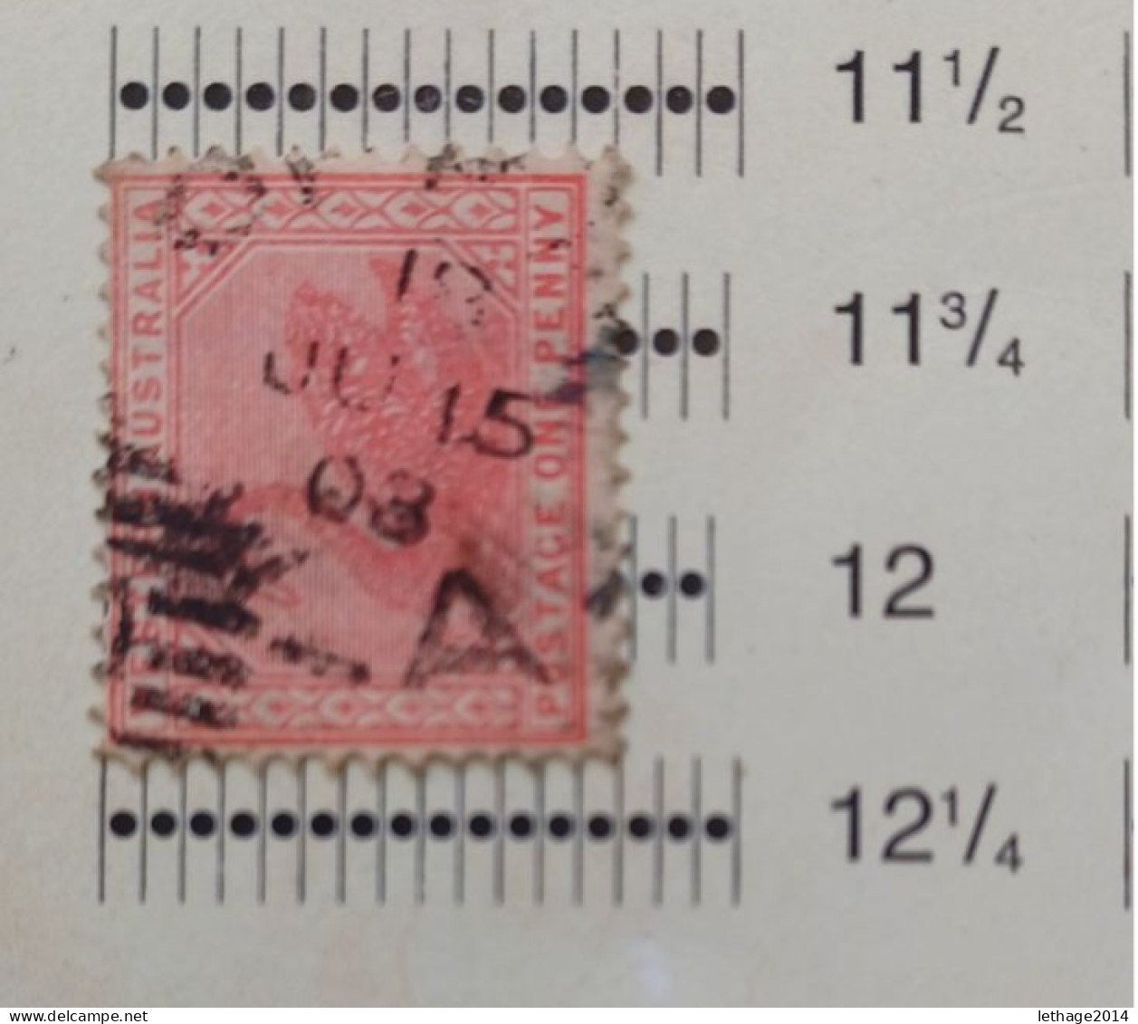 WESTERN AUSTRALIA 1885 SWAN CAT GIBBONS N 99 PERF 12 3/4 X 12 1/4 - Used Stamps