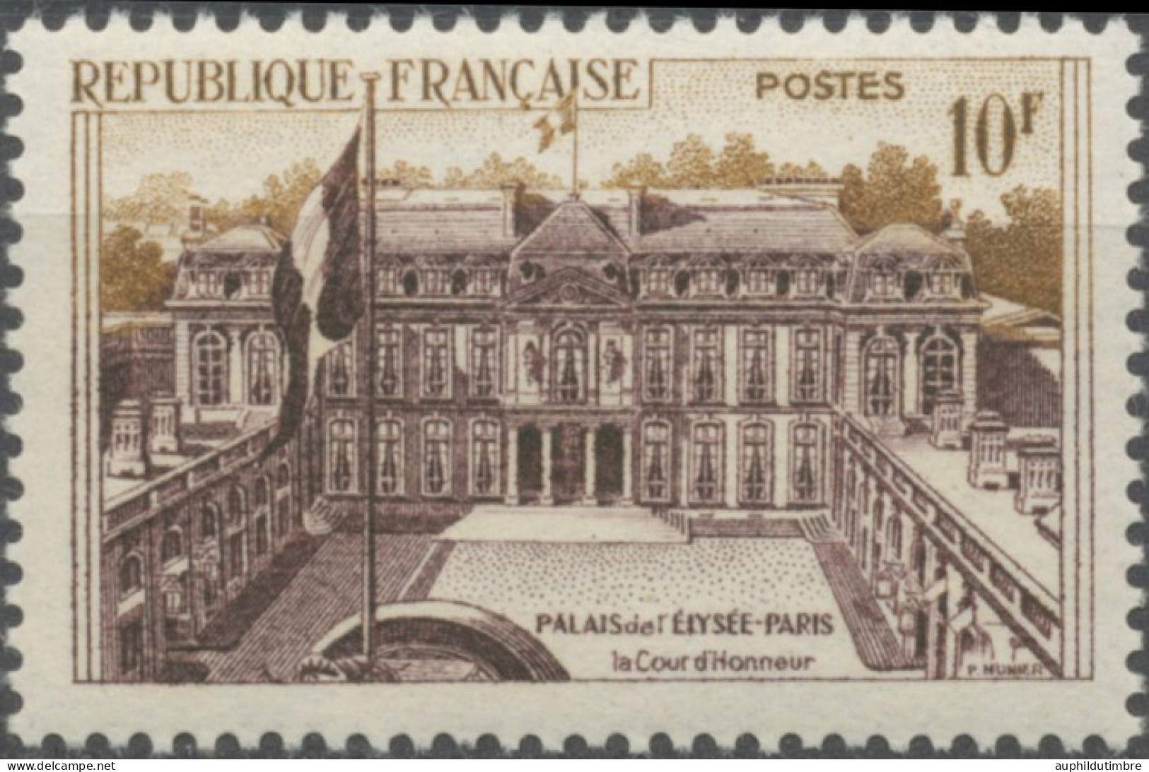 Série Touristique. Palais De L'Elysée, à Paris 10f. Violet-gris Et Bistre. Neuf Luxe ** Y1126 - Ongebruikt