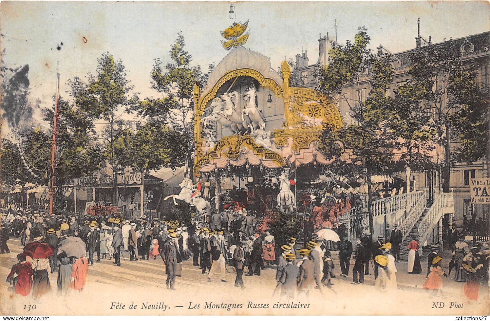 92-NEUILLY-FÊTE - LES MONTAGNES RUSSES CIRCULAIRES - Neuilly Sur Seine