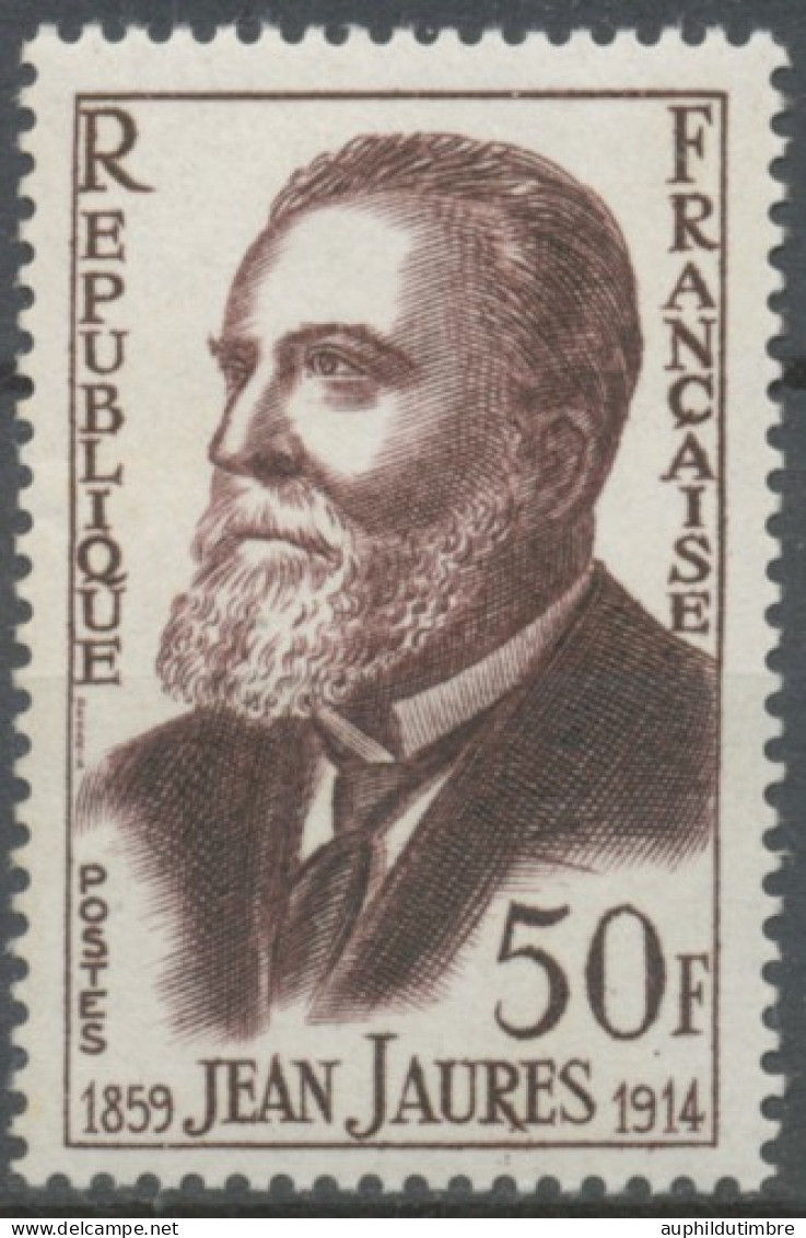 Centenaire De La Naissance De Jean Jaurès. 50f. Brun-violet. Neuf Luxe ** Y1217 - Unused Stamps