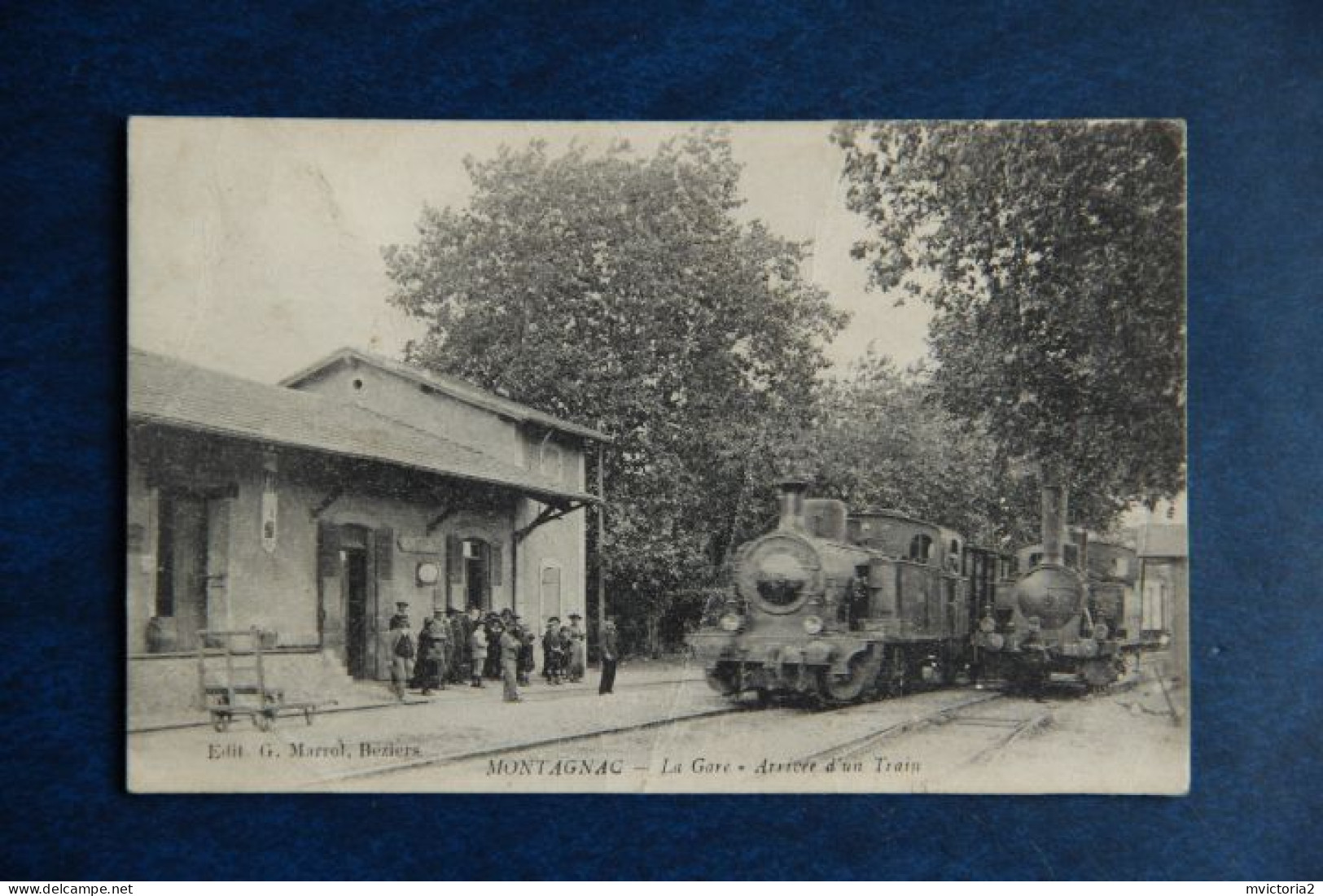 MONTAGNAC - La Gare, Arrivée D'un Train - Montagnac