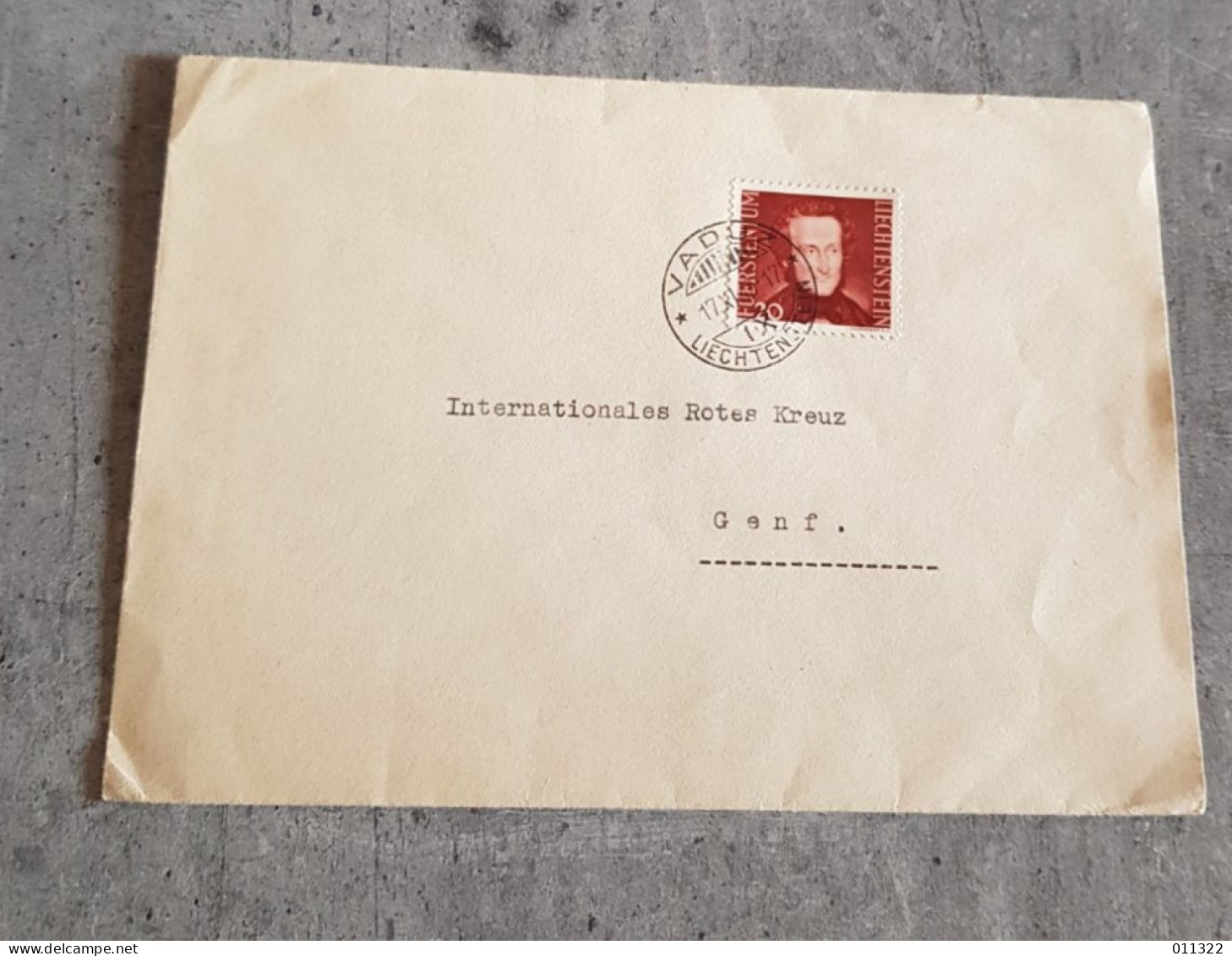 LIECHTENSTEIN COVER ENVELOPPE WITH CANCELLED VADUZ - Brieven En Documenten