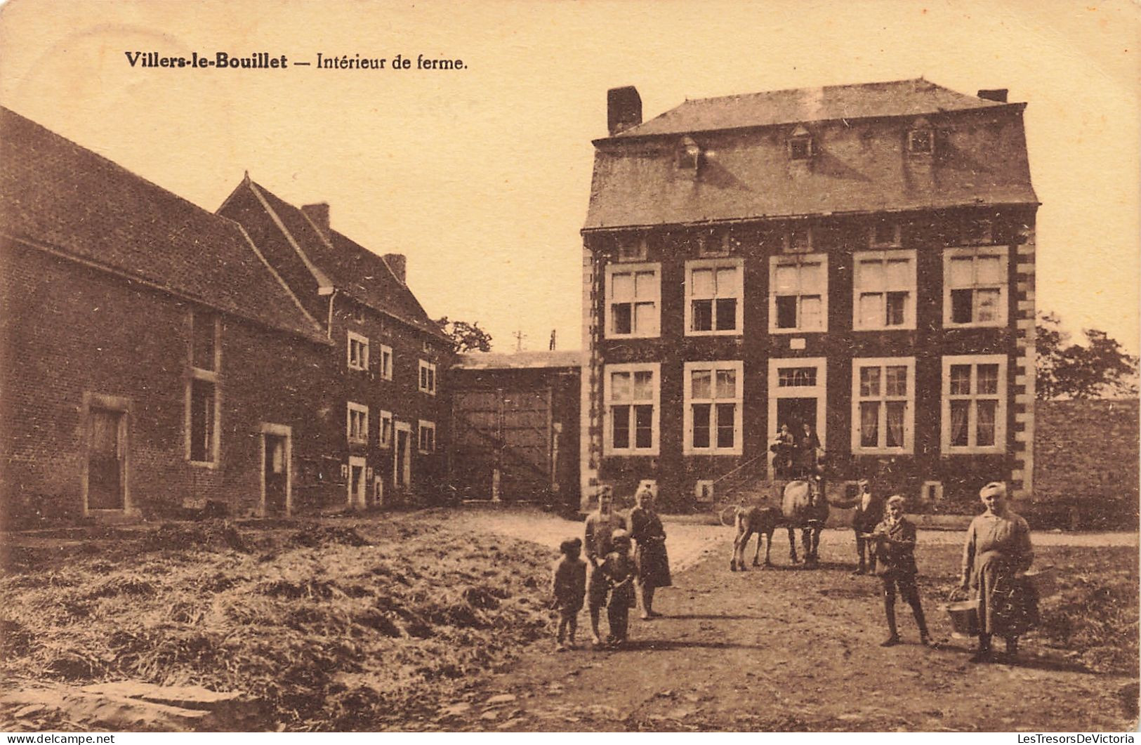 Belgique - Villers Le Bouillet - Intérieur De Ferme - Edit. Aug; Henrion Crousse - Desaix - Carte Postale Ancienne - Huy