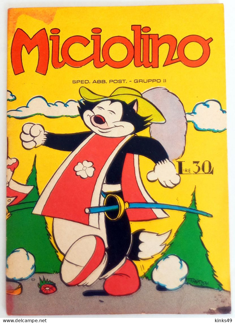 M276> MICIOLINO = N° 20 Del 25 OTTOBRE 1961 - Casa Editrice Flaminia - Humour