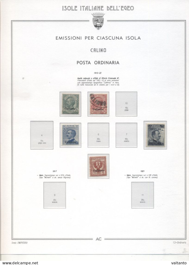 FOGLI AC ISOLE ITALIANE DELL'EGEO - Stamp Boxes