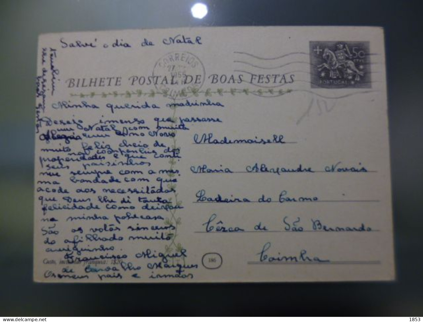 BILHETE POSTAL  DE BOAS FESTAS - Postal Stationery