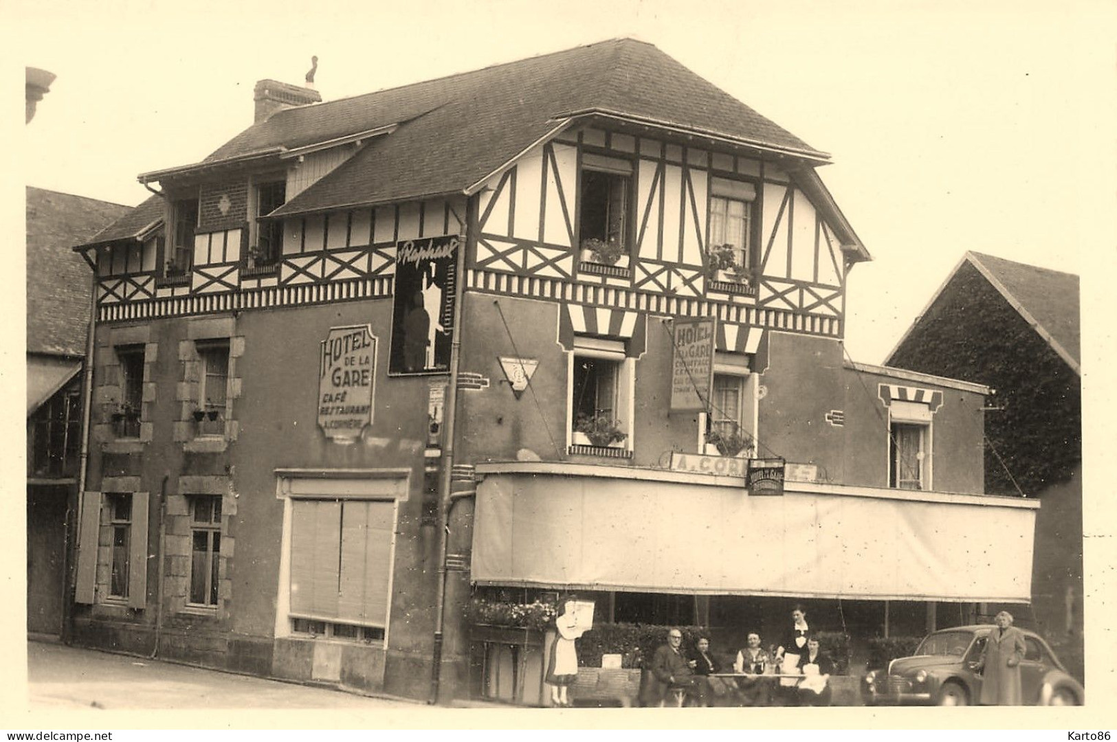 Bréhal * Hôtel De La Gare Mme A. CORNIERE Propriétaire Café Restaurant - Brehal