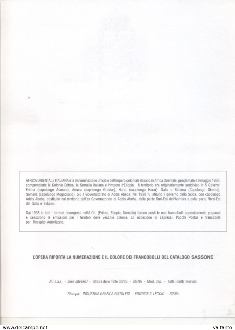 Fogli AC :  EMISSIONI GENERALI,  A.O.I., CASTELROSSO, CIRENAICA - Contenitore Per Francobolli