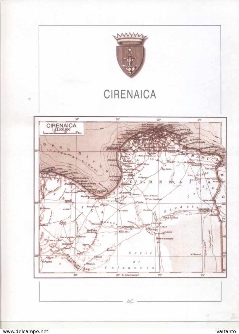 fogli AC :  EMISSIONI GENERALI,  A.O.I., CASTELROSSO, CIRENAICA