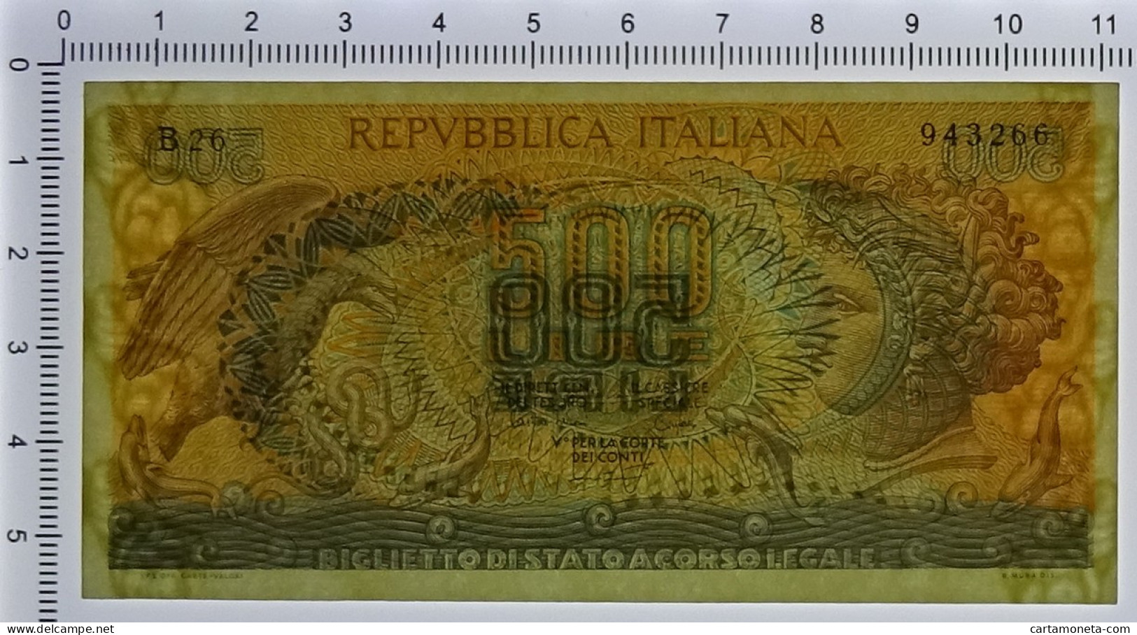 500 LIRE BIGLIETTO DI STATO ARETUSA 23/04/1975 FDS - Other & Unclassified