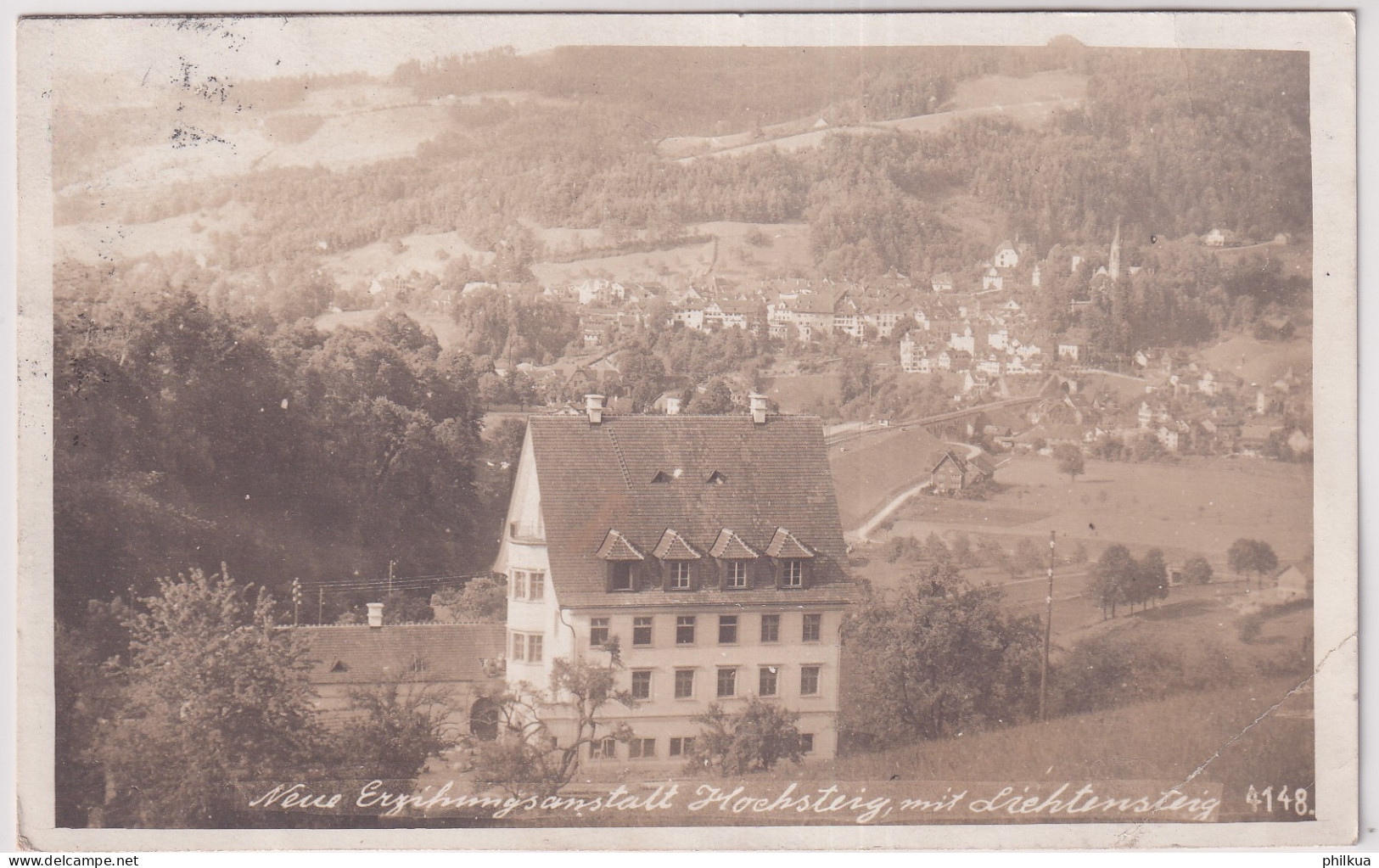 Neue Erziehungsanstalt Hochsteig Mit Lichtensteig - Toggenburg - Gelaufen (Eckbug) - Lichtensteig