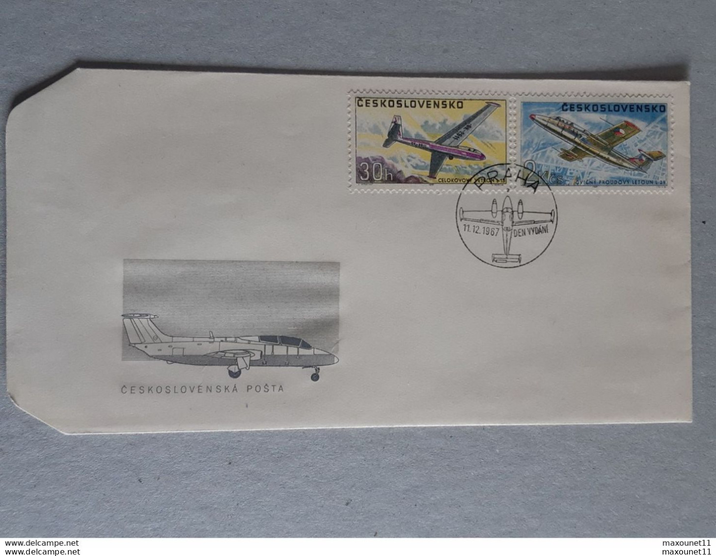 Enveloppe Ceskoslovensko Posta - Tchecoslovaquie - Praha - Prague - Avion - Aviation ... Lot430 . - Airmail