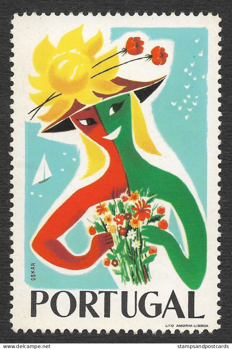Portugal Grand Vignette Touristique Tourism Cinderella Poster Stamp - Lokale Uitgaven