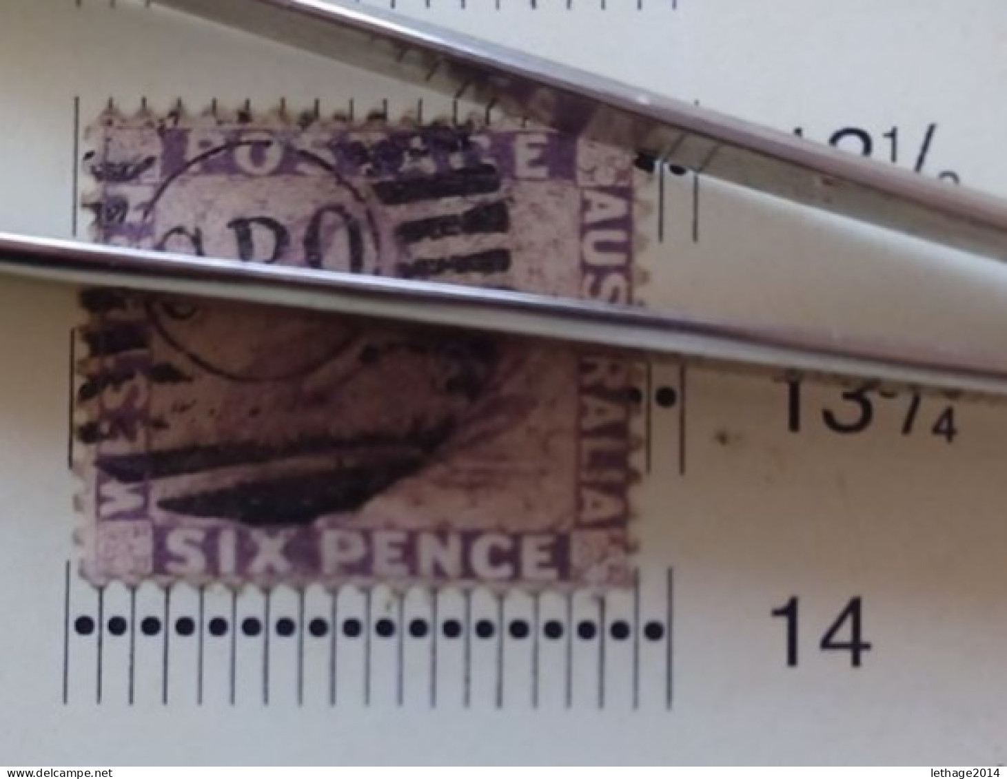 WESTERN AUSTRALIA 1865 SWAN CAT GIBBONS N 59 WMK CROWN CC PERF 14 - Used Stamps