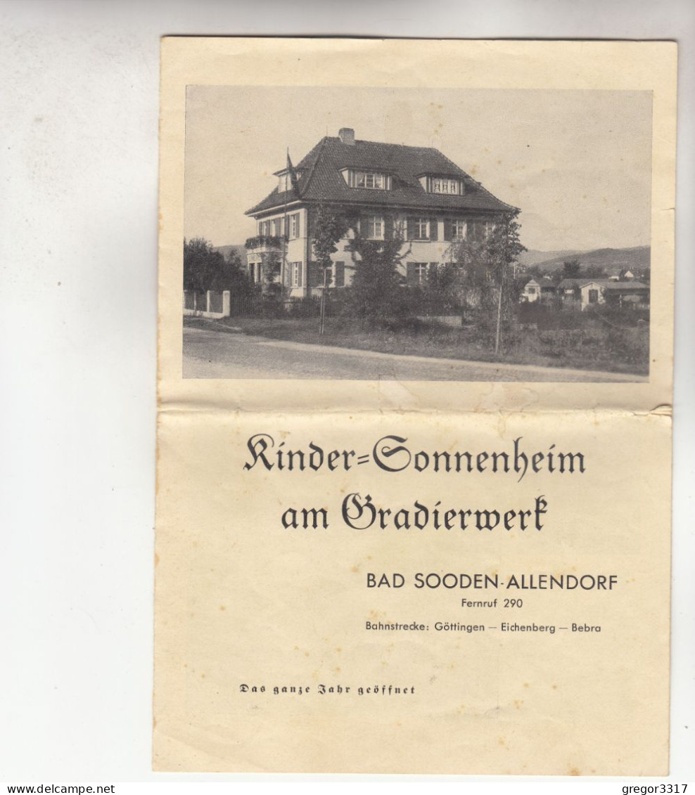 C6307) BAD SOODEN - ALLENDORF - Kinder Sonneheim Am Gradierwerk - Schöne Alte Broschüre Mit BILDERN - Bad Sooden-Allendorf